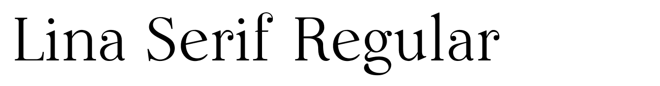 Lina Serif Regular